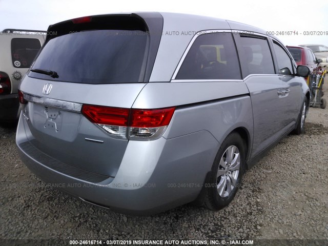 5FNRL5H33GB156894 - 2016 HONDA ODYSSEY SE GRAY photo 4