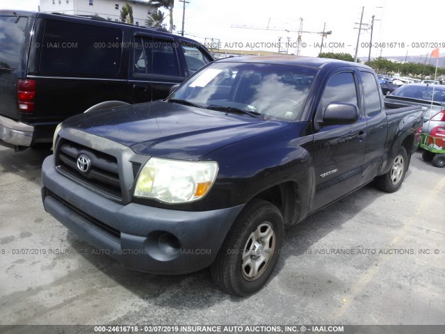 5TETX22N97Z391611 - 2007 TOYOTA TACOMA ACCESS CAB შავი ფოტო 2
