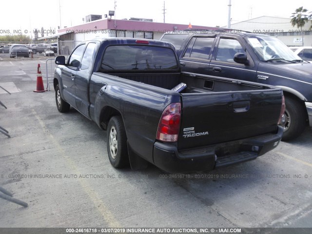 5TETX22N97Z391611 - 2007 TOYOTA TACOMA ACCESS CAB შავი ფოტო 3