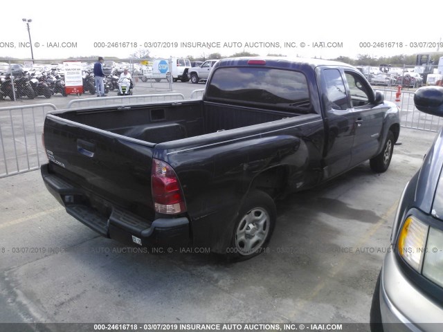 5TETX22N97Z391611 - 2007 TOYOTA TACOMA ACCESS CAB შავი ფოტო 4