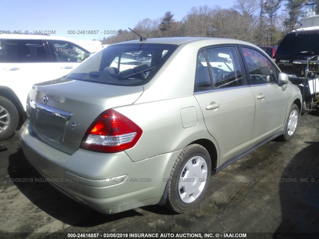 3N1BC11E28L371937 - 2008 NISSAN VERSA S/SL TAN photo 4