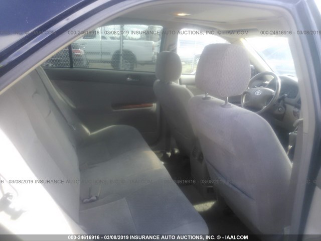 JTDBE30K820074458 - 2002 TOYOTA CAMRY LE/XLE/SE BLACK photo 8