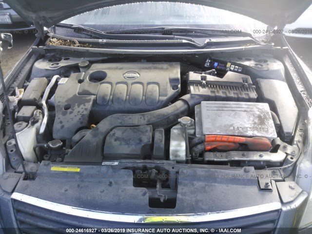 1N4CL21E27C218451 - 2007 NISSAN ALTIMA HYBRID GRAY photo 10