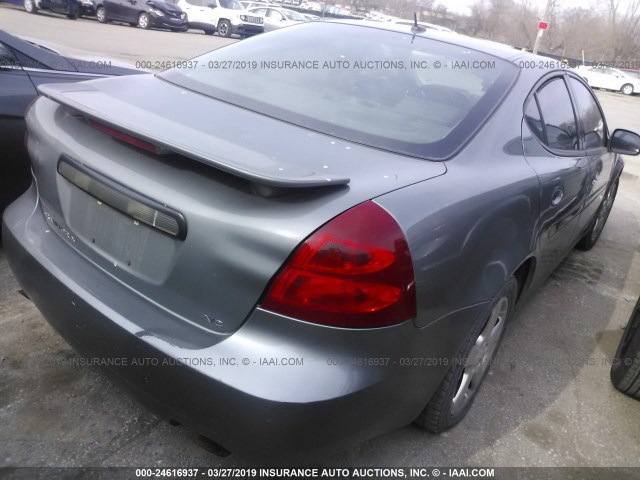 2G2WC55C381139240 - 2008 PONTIAC GRAND PRIX GXP GRAY photo 4