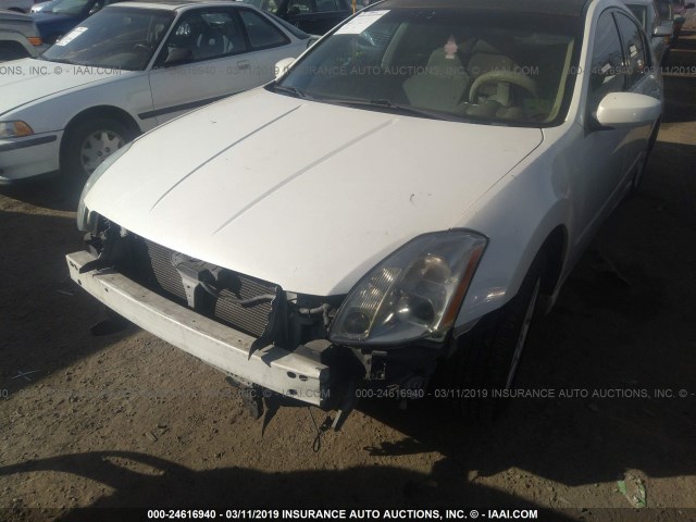 1N4BA41E84C895349 - 2004 NISSAN MAXIMA SE/SL WHITE photo 6