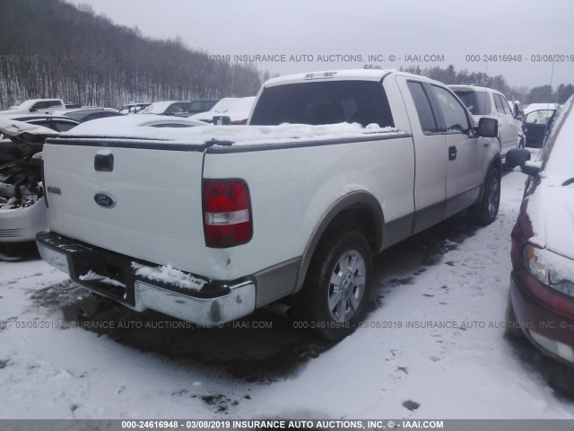 1FTPX12564NB59381 - 2004 FORD F150 WHITE photo 4