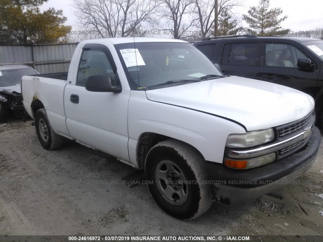 1GCEC14W11Z167675 - 2001 CHEVROLET SILVERADO C1500 WHITE photo 1