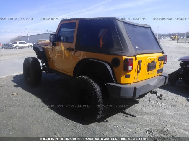 1C4AJWAG9DL560278 - 2013 JEEP WRANGLER SPORT ORANGE photo 3