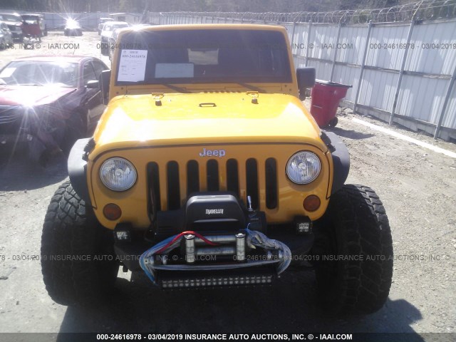 1C4AJWAG9DL560278 - 2013 JEEP WRANGLER SPORT ORANGE photo 6