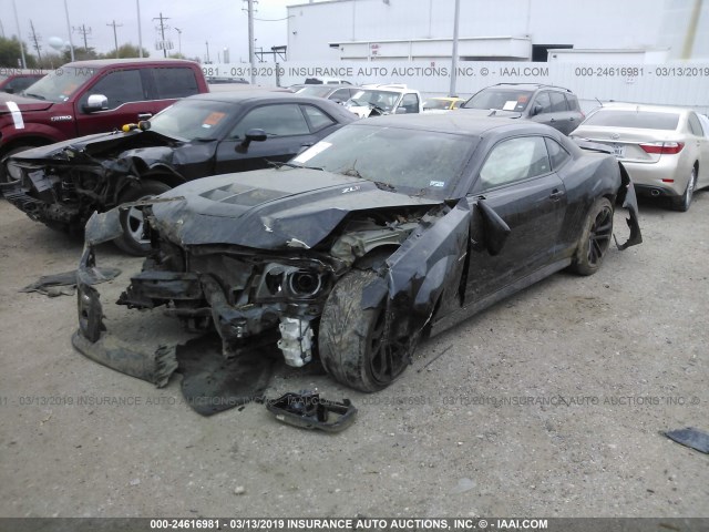 2G1FZ1EP8D9806636 - 2013 CHEVROLET CAMARO ZL1 黑色 照片 2