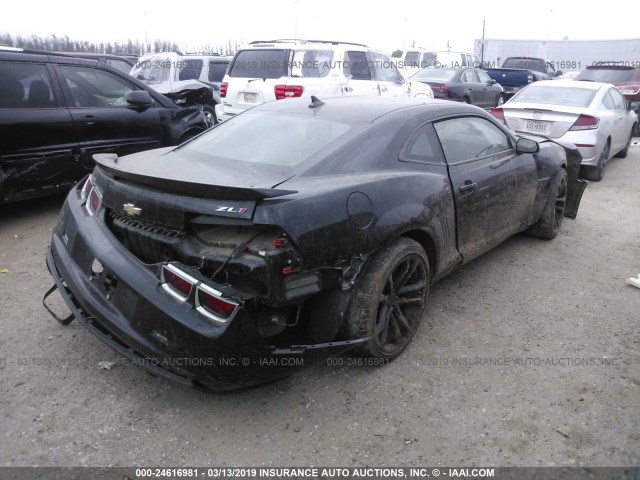 2G1FZ1EP8D9806636 - 2013 CHEVROLET CAMARO ZL1 BLACK photo 4