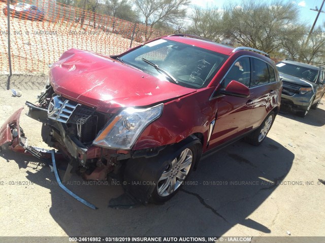 3GYFNDE3XGS549806 - 2016 CADILLAC SRX PREMIUM COLLECTION RED photo 2