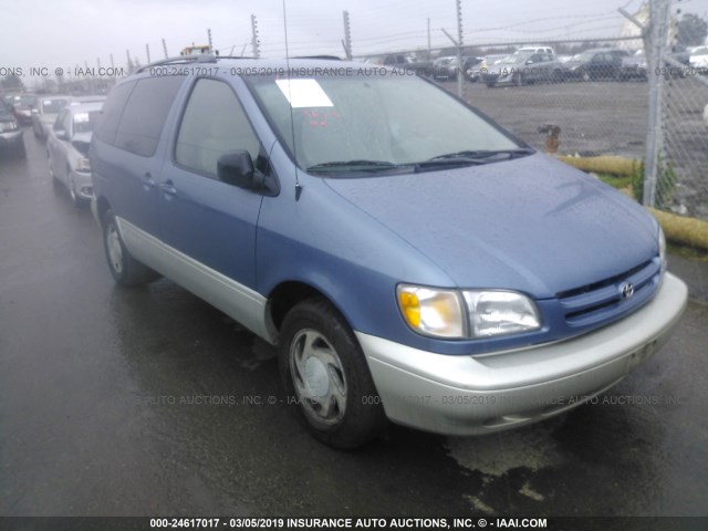 4T3ZF13C7WU026911 - 1998 TOYOTA SIENNA LE/XLE Light Blue photo 1