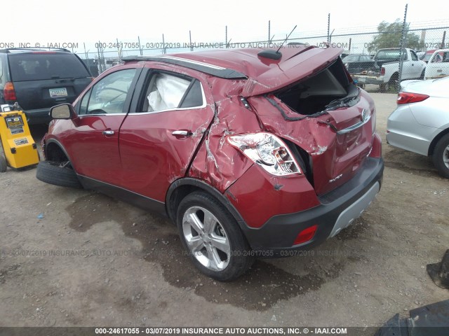 KL4CJBSB9FB040122 - 2015 BUICK ENCORE CONVENIENCE RED photo 3