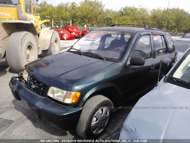 KNDJB723915074861 - 2001 KIA SPORTAGE GREEN photo 2