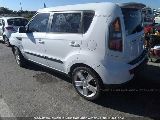 KNDJT2A2XB7709231 - 2011 KIA SOUL +/!/SPORT WHITE photo 3