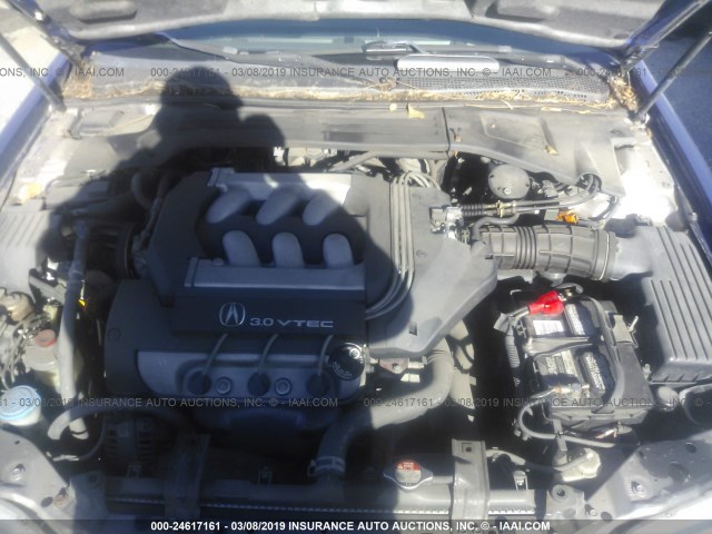 19UYA225XVL800638 - 1997 ACURA 3.0CL Կապույտ լուսանկար 10
