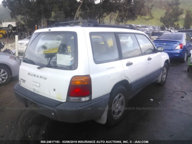 JF1SF6359XH742903 - 1999 SUBARU FORESTER L WHITE photo 4