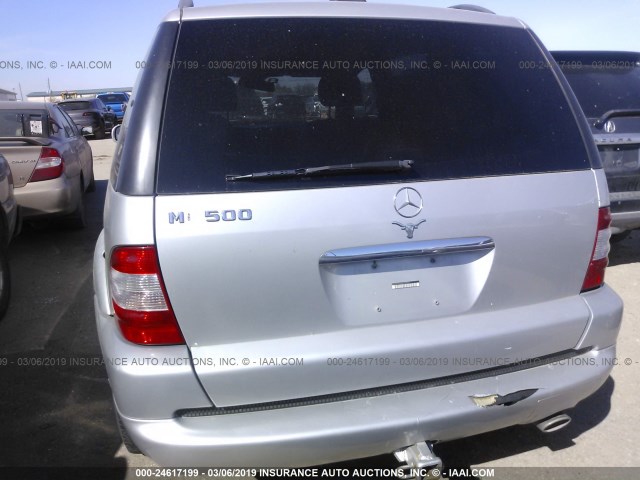 4JGAB75E63A379057 - 2003 MERCEDES-BENZ ML 500 SILVER photo 6