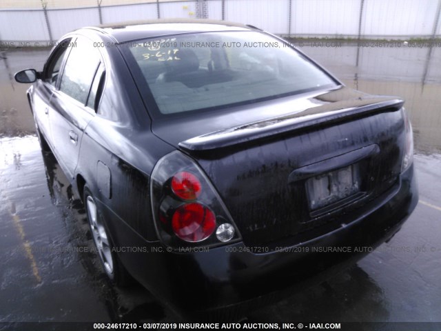 1N4BL11D42C123069 - 2002 NISSAN ALTIMA SE BLACK photo 3