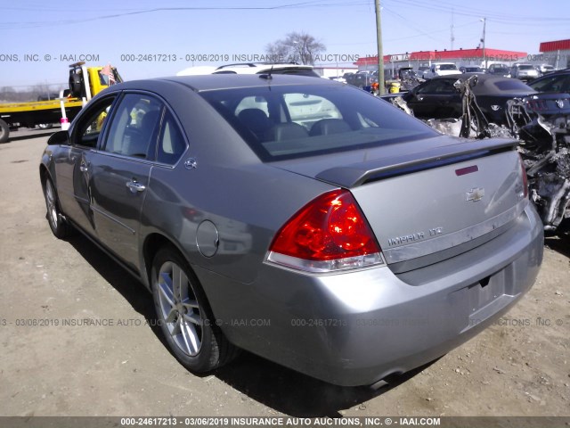 2G1WU583989219253 - 2008 CHEVROLET IMPALA LTZ GRAY photo 3