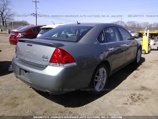 2G1WU583989219253 - 2008 CHEVROLET IMPALA LTZ GRAY photo 4