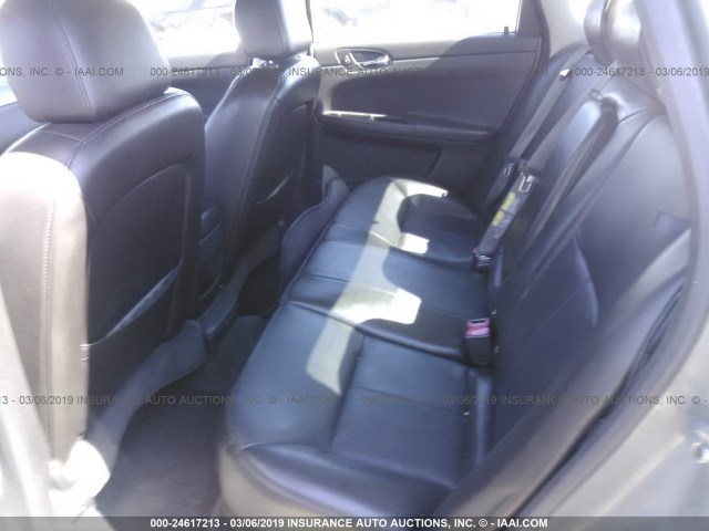 2G1WU583989219253 - 2008 CHEVROLET IMPALA LTZ GRAY photo 8