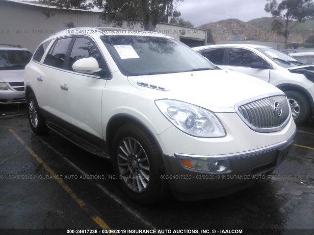 5GAER23D49J217503 - 2009 BUICK ENCLAVE CXL WHITE photo 1