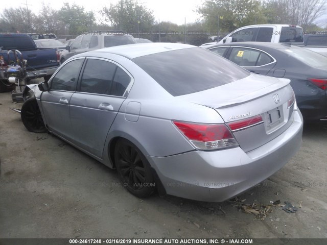 1HGCP2F87BA046201 - 2011 HONDA ACCORD EXL SILVER photo 3