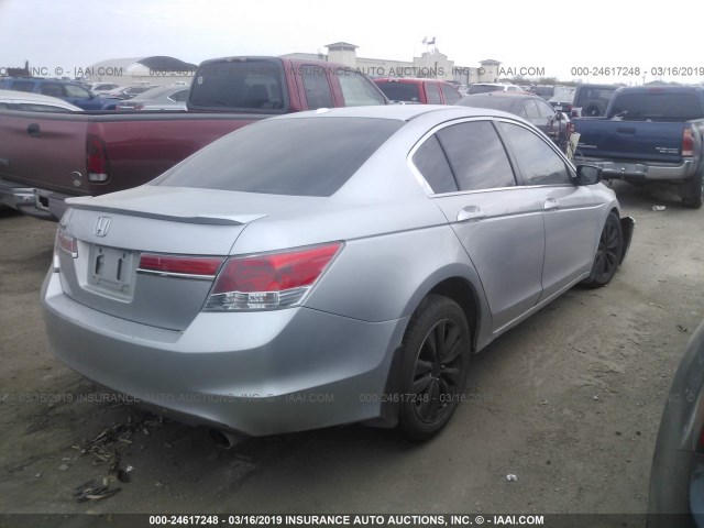 1HGCP2F87BA046201 - 2011 HONDA ACCORD EXL SILVER photo 4