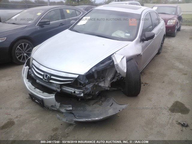 1HGCP2F87BA046201 - 2011 HONDA ACCORD EXL SILVER photo 6