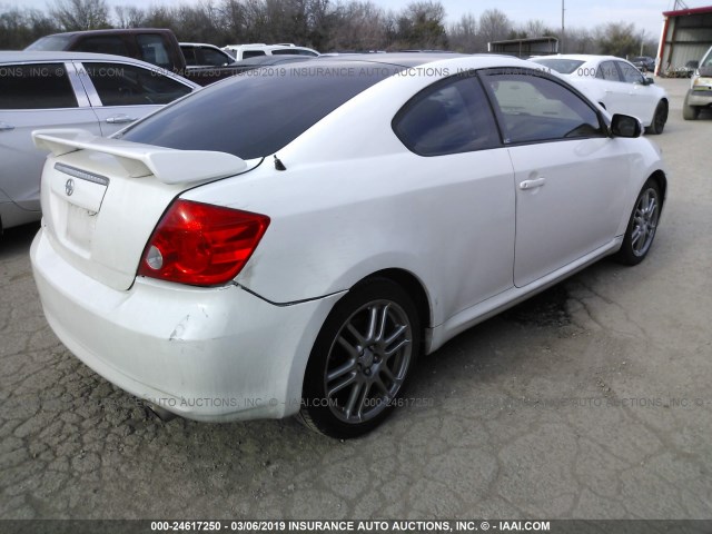 JTKDE167380267070 - 2008 TOYOTA SCION TC WHITE photo 4
