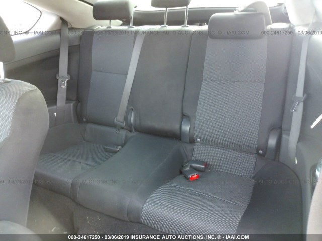 JTKDE167380267070 - 2008 TOYOTA SCION TC WHITE photo 8