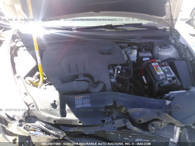 1G1ZC5E17BF217258 - 2011 CHEVROLET MALIBU 1LT 银色 照片 10