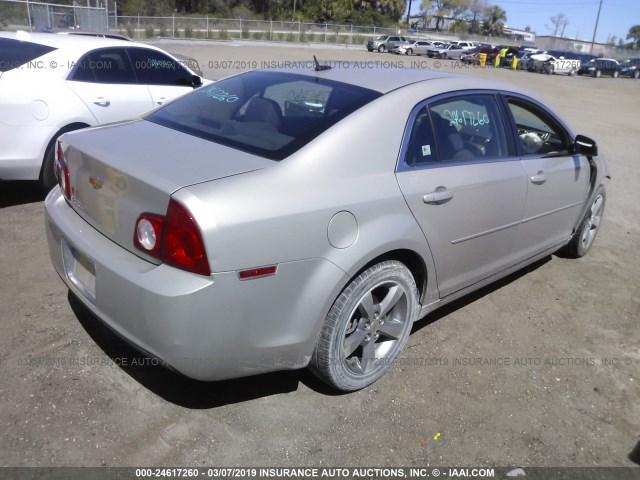 1G1ZC5E17BF217258 - 2011 CHEVROLET MALIBU 1LT 银色 照片 4