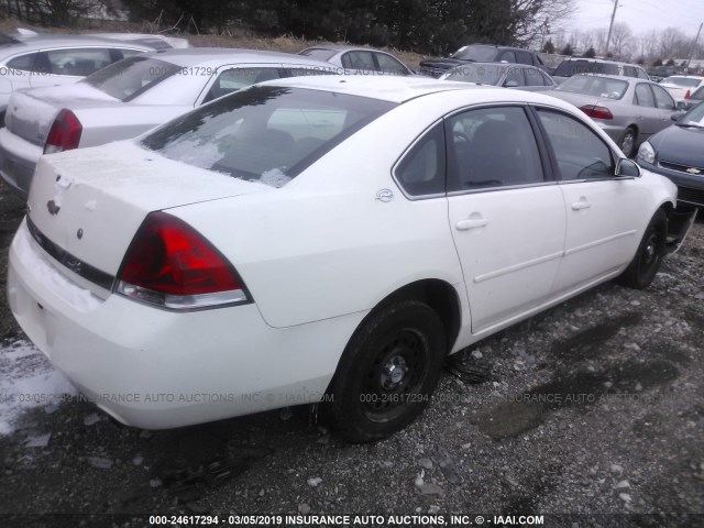 2G1WS55R679417804 - 2007 CHEVROLET IMPALA POLICE WHITE photo 4