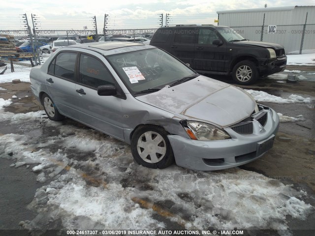 JA3AJ26E15U015444 - 2005 MITSUBISHI LANCER ES SILVER photo 1