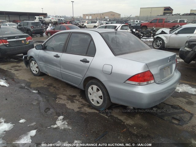 JA3AJ26E15U015444 - 2005 MITSUBISHI LANCER ES SILVER photo 3