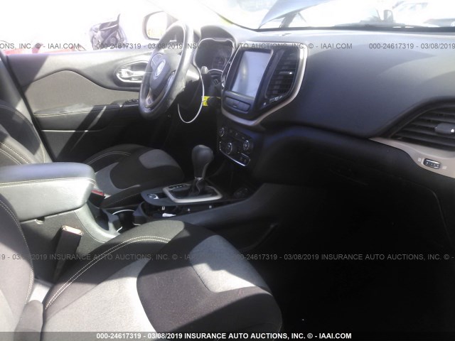 1C4PJLCB1EW323486 - 2014 JEEP CHEROKEE LATITUDE GRAY photo 5