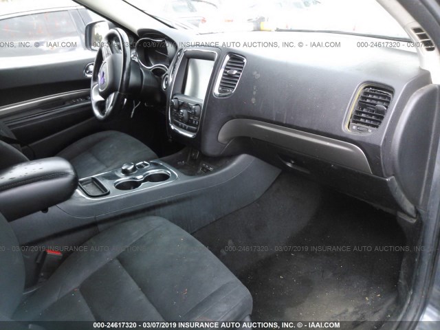 1C4RDHAG7EC532499 - 2014 DODGE DURANGO SXT GRAY photo 5