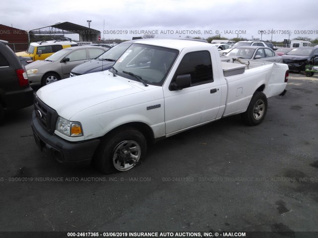 1FTYR10U98PA92066 - 2008 FORD RANGER WHITE photo 2