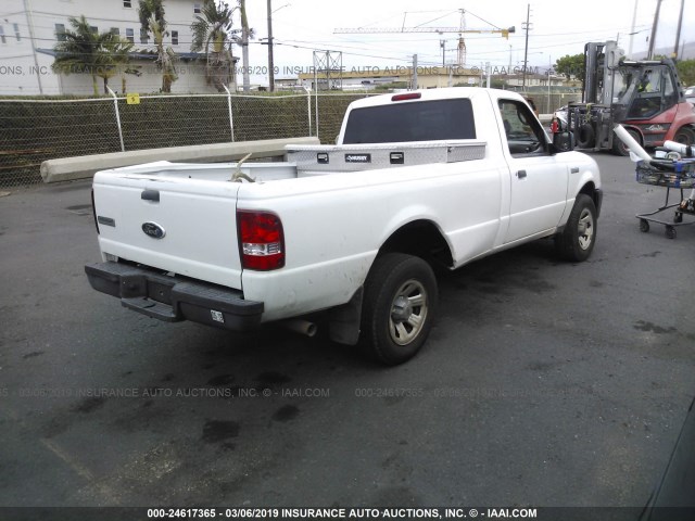 1FTYR10U98PA92066 - 2008 FORD RANGER WHITE photo 4