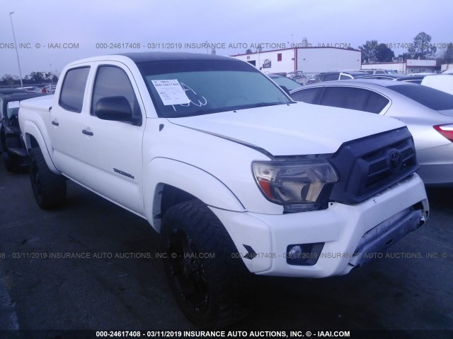 3TMJU4GN0CM127611 - 2012 TOYOTA TACOMA DOUBLE CAB PRERUNNER WHITE photo 1