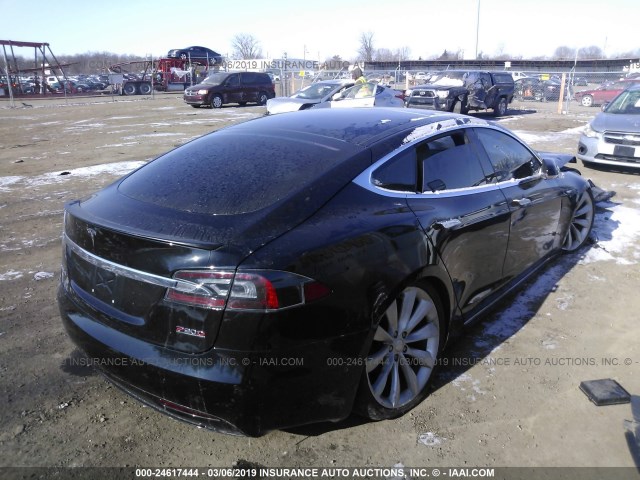 5YJSA1E42GF146872 - 2016 TESLA MODEL S BLACK photo 4