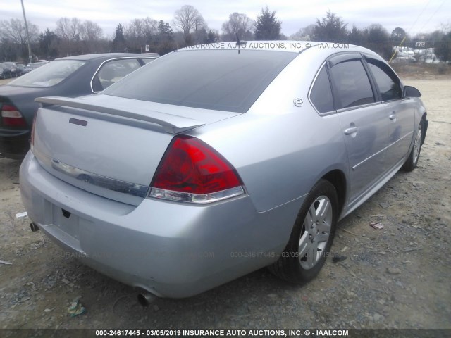 2G1WC57MX91141885 - 2009 CHEVROLET IMPALA 2LT SILVER photo 4