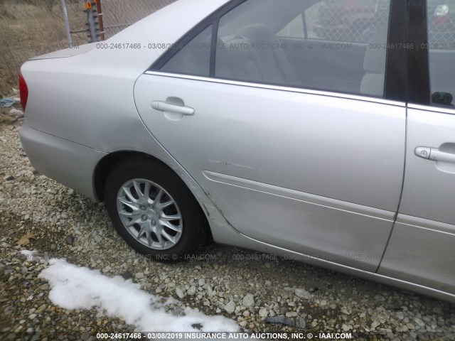 4T1BE32KX3U119306 - 2003 TOYOTA CAMRY LE/XLE/SE SILVER photo 6