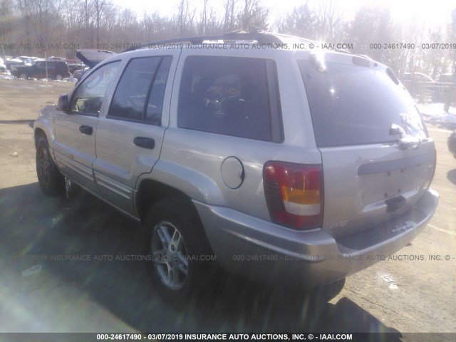1J4GW48S64C337636 - 2004 JEEP GRAND CHEROKEE LAREDO/COLUMBIA/FREEDOM 银色 照片 3