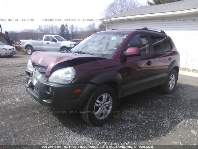 KM8JN12D96U341115 - 2006 HYUNDAI TUCSON GLS/LIMITED 栗色 照片 2