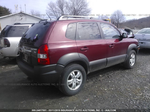 KM8JN12D96U341115 - 2006 HYUNDAI TUCSON GLS/LIMITED 栗色 照片 4