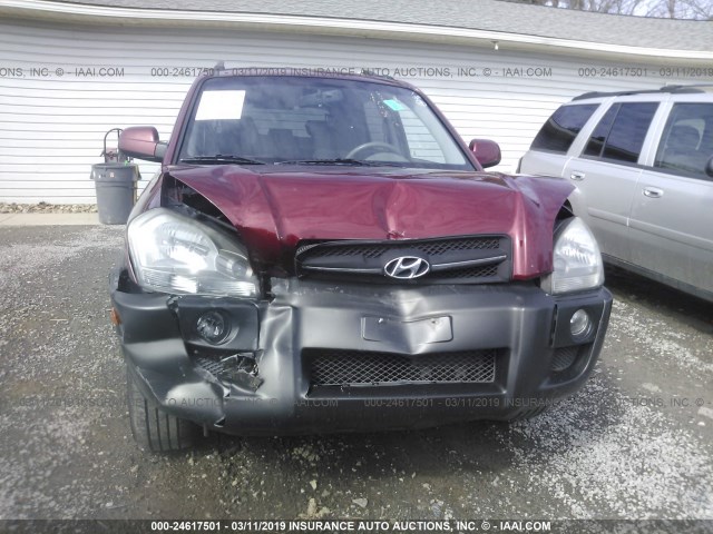 KM8JN12D96U341115 - 2006 HYUNDAI TUCSON GLS/LIMITED 栗色 照片 6